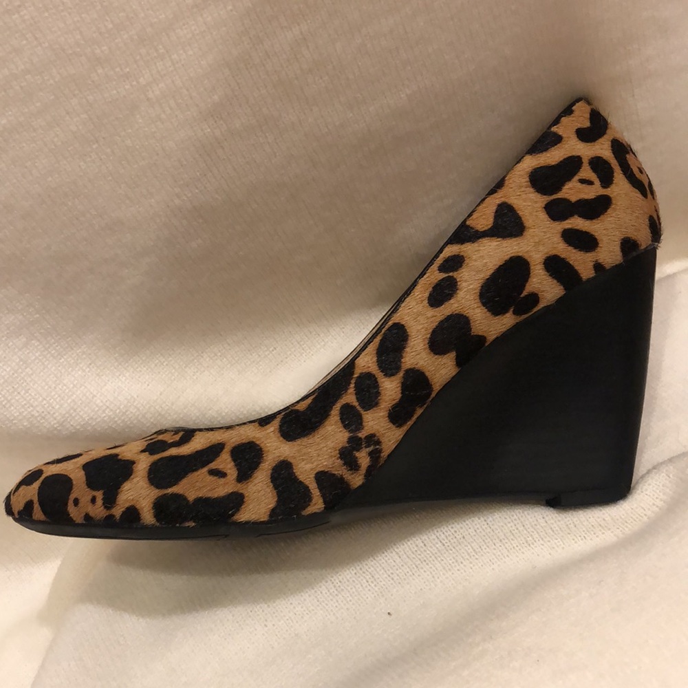 NWOT Franco Sarto Calf Hair Wedges